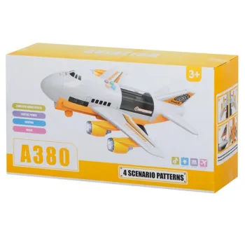 Transporter samolot + 6 aut pojazdy budowlane bok/przód-851520