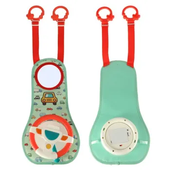 Kierownica dla dzieci do samochodu auta mata interaktywna dźwięki światła LED-851578