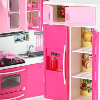 Mebelki dla lalek kuchnia 4 segmenty dźwięki LED 48cm-851766