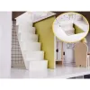 Domek dla lalek drewniany mebelki 70cm szary-852209