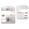 Kuchnia dla dzieci drewniana  MDF MODERN CLASSIC akcesoria 82cm szara-852124