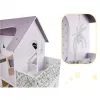 Domek dla lalek drewniany mebelki 70cm szary-852208