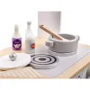 Kuchnia dla dzieci drewniana  MDF MODERN CLASSIC akcesoria 82cm szara-852131