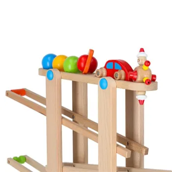 Tor kulkowy drewniany kulodrom montessori XXL-852725