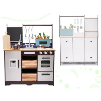 Kuchnia dla dzieci drewniana MDF z akcesoriami LOFT XXL 96cm-852142