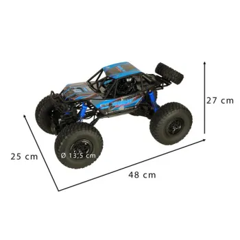 Samochód zdalnie sterowany na pilota RC Crawler Climbing Car 1:10 4WD 48cm niebieski-852244
