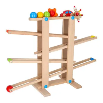 Tor kulkowy drewniany kulodrom montessori XXL-852719