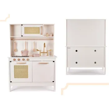 Kuchnia dla dzieci drewniana MDF retro z akcesoriami BOHO 100cm-852154