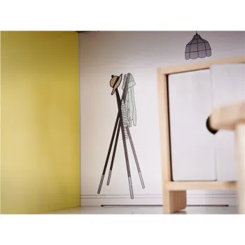 Domek dla lalek drewniany mebelki 70cm szary-852211