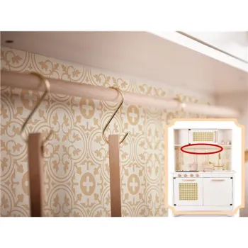 Kuchnia dla dzieci drewniana MDF retro z akcesoriami BOHO 100cm-852164