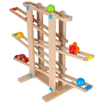 Tor kulkowy drewniany kulodrom montessori XXL-852722