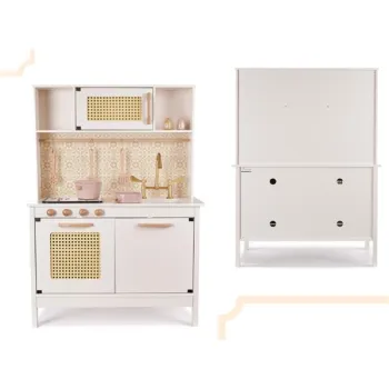Kuchnia dla dzieci drewniana MDF retro z akcesoriami BOHO 100cm-852163