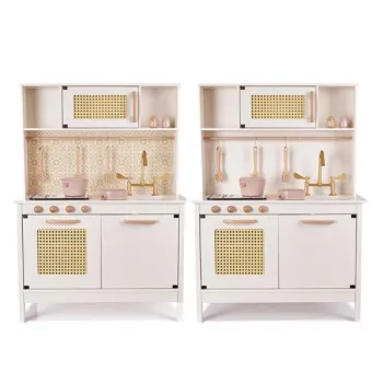 Kuchnia dla dzieci drewniana MDF retro z akcesoriami BOHO 100cm-852152