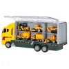 Transporter ciężarówka TIR wyrzutnia + metalowe auta maszyny budowlane-853045