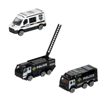 Samolot interaktywny rozkładany parking policja 3 auta dźwięk światła-853033