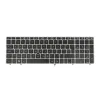 Klawiatura laptopa do HP EliteBook 8560P, 8570P srebrna (trackpoint)-860177