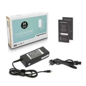 Zasilacz Movano 90W USB type C USB-C (black)-860656