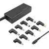 Qoltec Uniwersalny zasilacz do laptopa 65W | Automatyczny | MultiPlug | 9 wtyczek | +kabel zasilający-875053