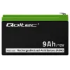 Qoltec Akumulator AGM | 12V | 9Ah | Bezobsługowy | Wydajny | LongLife | do UPS, security-876825