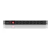 Qoltec Listwa zasilająca PDU antyprzeciążeniowa do RACK 19