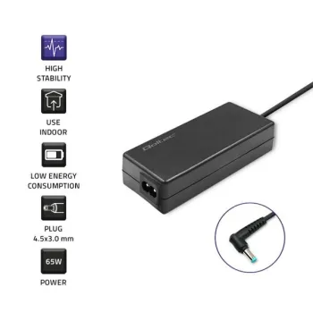 Qoltec Zasilacz do laptopa HP 65W | 19.5V | 3.33A | 4.5*3.0+pin | Slim-877477