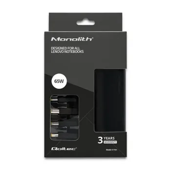 Qoltec Zasilacz specjalizowany do Lenovo 65W | SmartPlug | 4 wtyczki | +kabel zasilający-878668