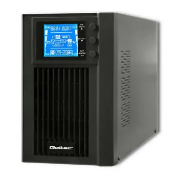 Qoltec Zasilacz awaryjny UPS On-line | Pure Sine Wave | 1kVA | 800W | LCD | USB-878330
