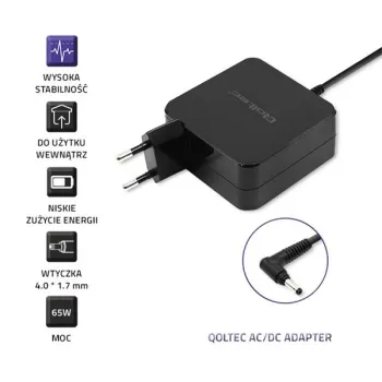 Qoltec Zasilacz do laptopa Huawei 65W | 19V | 3.42A | 4.0*1.7-878523