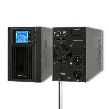 Qoltec Zasilacz awaryjny UPS On-line | Pure Sine Wave | 1kVA | 800W | LCD | USB-878342