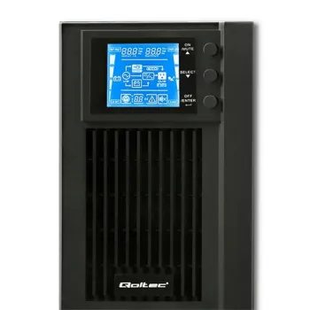 Qoltec Zasilacz awaryjny UPS On-line | Pure Sine Wave | 1kVA | 800W | LCD | USB-878340