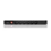 Qoltec Listwa zasilająca PDU do  RACK 19'' | 1U | 16A | 6xFRENCH | 2m-879618
