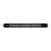 Qoltec Patch panel RACK| 48V | 24 porty | Passive PoE Injector | Czarny
