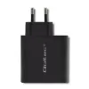 Qoltec Ładowarka sieciowa 63W | 5-20V | 1.5-3A | USB typ C PD | USB QC 3.0 | Czarna-879355