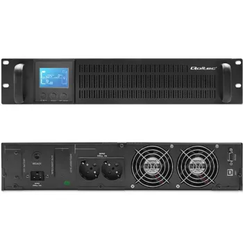 Qoltec Zasilacz awaryjny UPS RACK | 2kVA | 1600W | LCD-879909