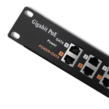 Qoltec Patch panel RACK | 12 portów | PoE | Czarny-879628