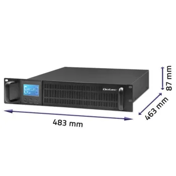 Qoltec Zasilacz awaryjny UPS RACK | 1kVA | 800W | LCD-879899