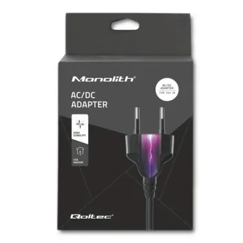 Qoltec Zasilacz desktopowy 72W | 24V | 3A | 5.5*2.5 |+ kabel zasilający-879850