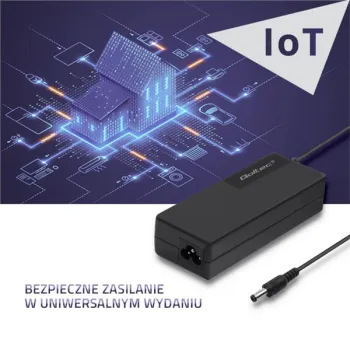Qoltec Zasilacz desktopowy 72W | 24V | 3A | 5.5*2.5 |+ kabel zasilający-879849