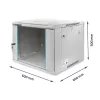 Qoltec Szafa RACK 19