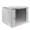 Qoltec Szafa RACK 19" | 9U | 600 x 500 x 600 | Hartowane drzwi | Wisząca | Stalowa obudowa | Zamek | Szara