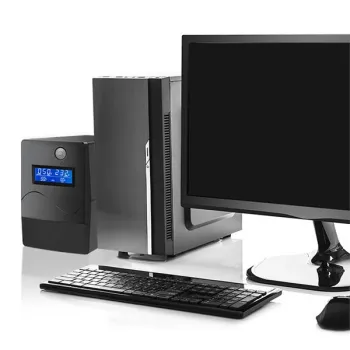 Qoltec Zasilacz awaryjny UPS Line Interactive | Monolith | 450VA | 240W | LCD | USB | RJ45-880675