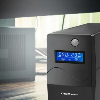 Qoltec Zasilacz awaryjny UPS Line Interactive | Monolith | 450VA | 240W | LCD | USB | RJ45-880681