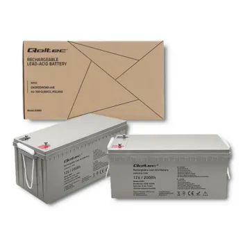 Qoltec Akumulator AGM | 12V | 200Ah | 54.1kg | Bezobsługowy | Mocny | LongLife | do UPS, kampera, łodzi, pieca-880637