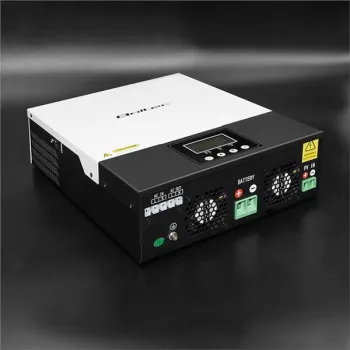 Qoltec Hybrydowy inwerter solarny Off-Grid 3kVA | 2.4kW | 80A | 24V | MPPT | AGM GEL | Sinus | opcja Wi-fi-881793