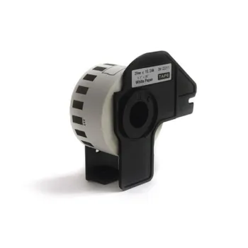 Etykiety JetWorld Zamiennik Brother DK Czarny na Białym 29mm*15.24m  DK22211, DK-22211, DK22.211