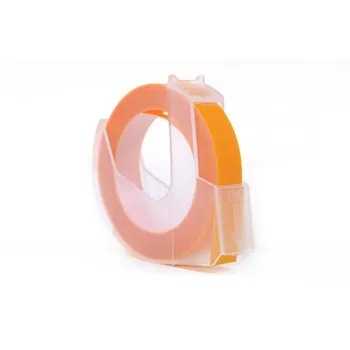 Taśma 3D JetWorld Zamiennik Dymo Biały na Żółtym (do wytłaczania, emboss) 9mm x 3m (S0898170)