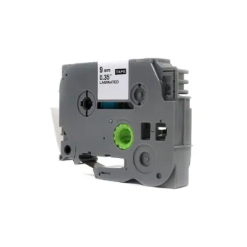 Taśma JetWorld Biały na Czarnym Zamiennik Brother 9mm x 8m TZe-325 (TZE325, TZ325, TZ-325, AZE325, AZE-325)