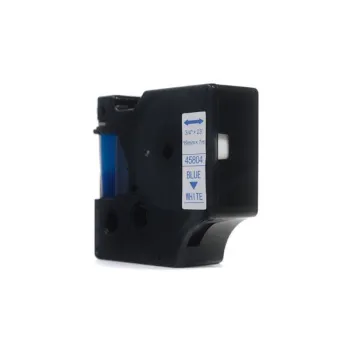 Taśma JetWorld Zamiennik Dymo D1 Niebieski na Białym, 19mm x 7m (45804) (S0720840)