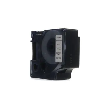 Taśma JetWorld Zamiennik Dymo D1 Czarny na Srebrnym, 24mm x 7m (53722)