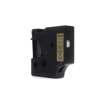 Taśma JetWorld Zamiennik Dymo D1 Czarny na Złotym 12mm x 7m LM100, LM100+, LM200, LM300, LM400, LM420P, LM350, LM350D, LM360D, LM450D, LM260P, LM120P,